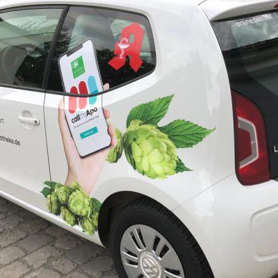 Funky Strawberry Werbetechnik Hopfenapotheke2